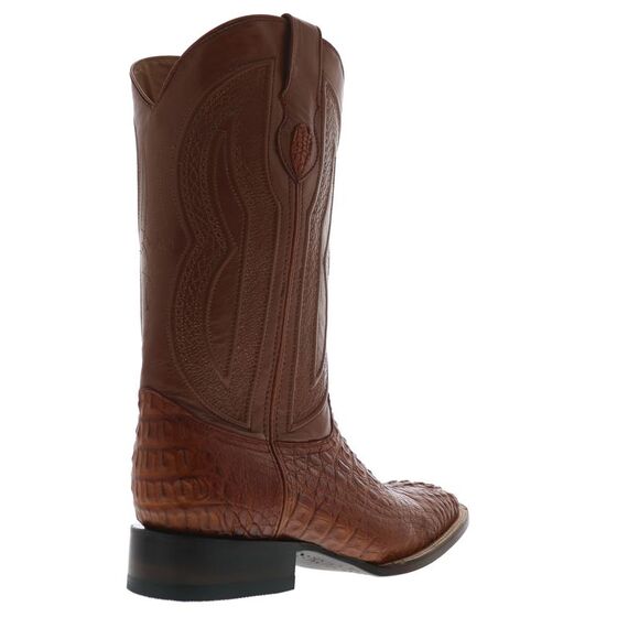 Ferrini Mens Caiman Crocodile S-Toe Brown Boots (NWT) - Picture 7 of 7